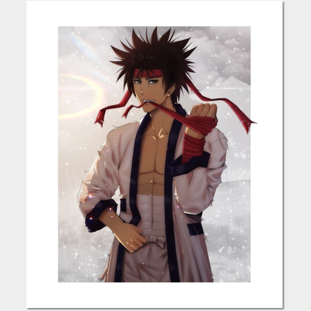 Sanosuke Sagara Rurouni Kenshin Wall Art by DeyvidEndo182